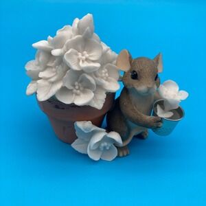 Dean Griff, Fitz & Floyd Charming Trails Molly McMouse Gardenias Mouse Figurine